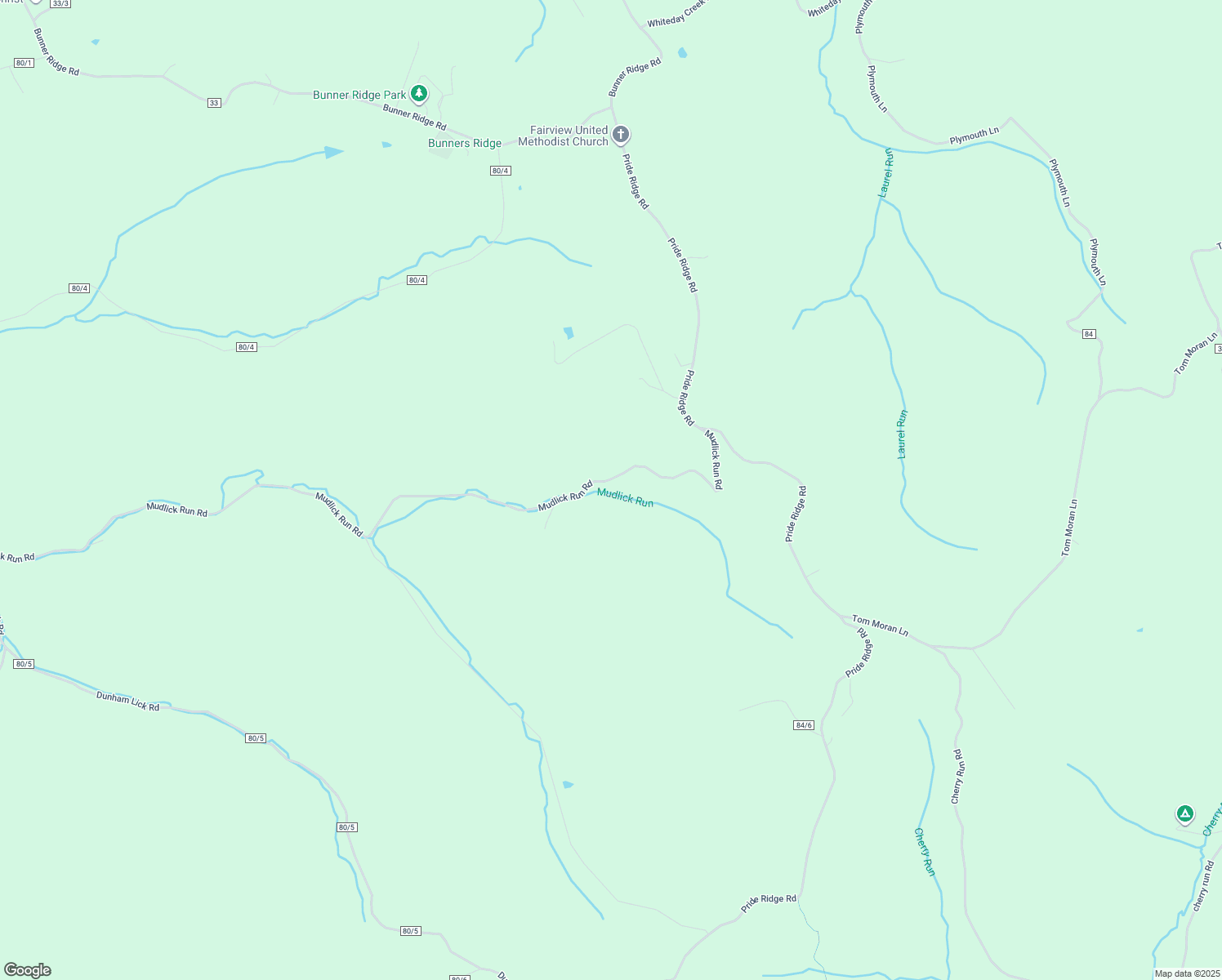 map of restaurants, bars, coffee shops, grocery stores, and more near 926 Mudlick Run Road in Fairmont