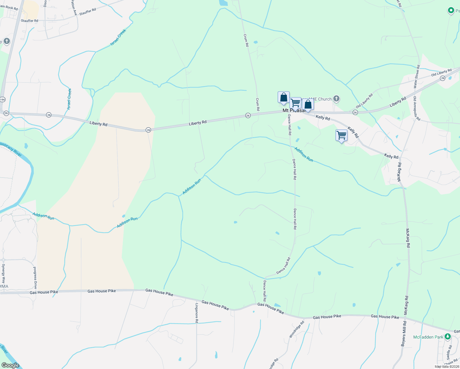 map of restaurants, bars, coffee shops, grocery stores, and more near in Frederick