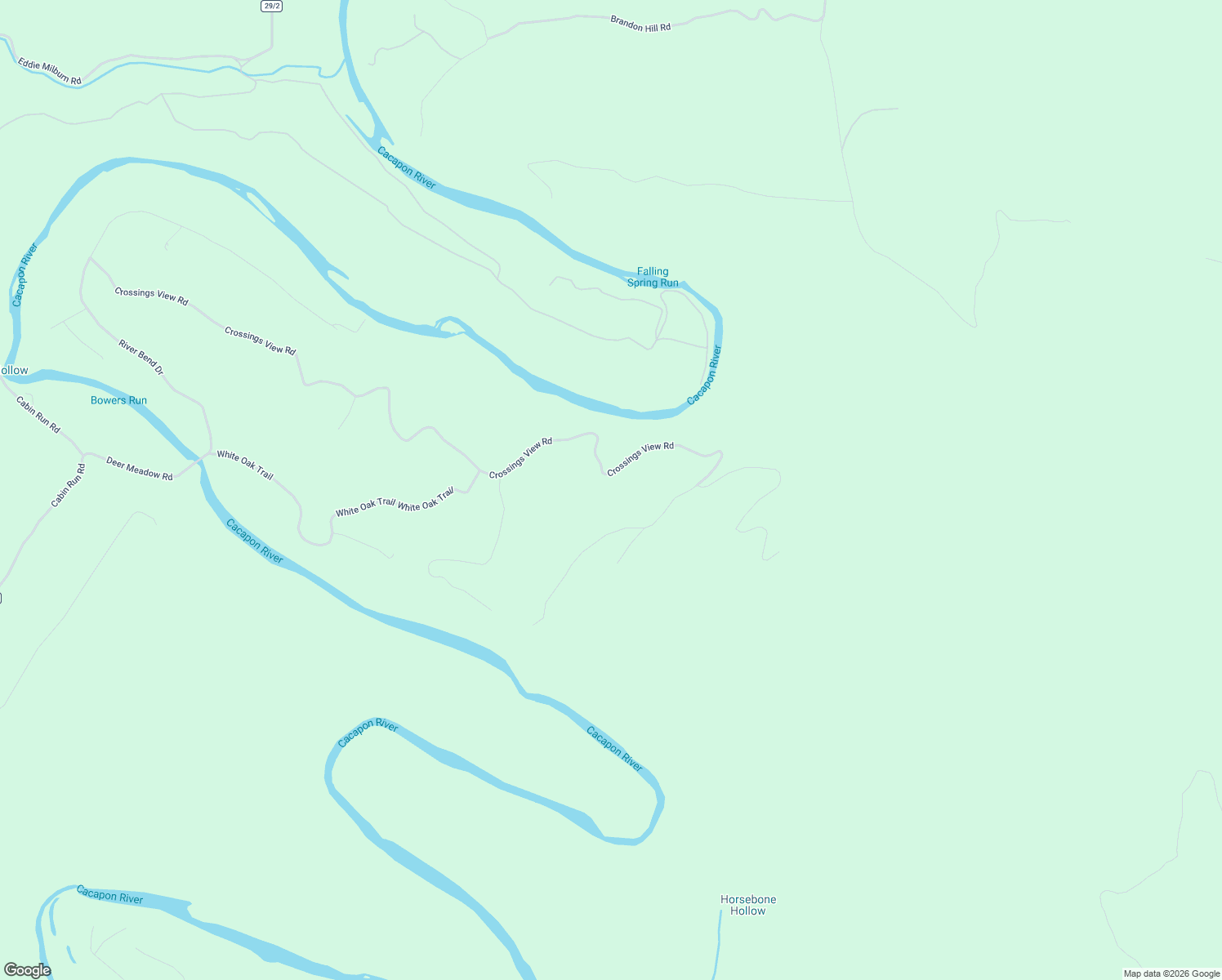 map of restaurants, bars, coffee shops, grocery stores, and more near 1944 Crossings View Road in Paw Paw