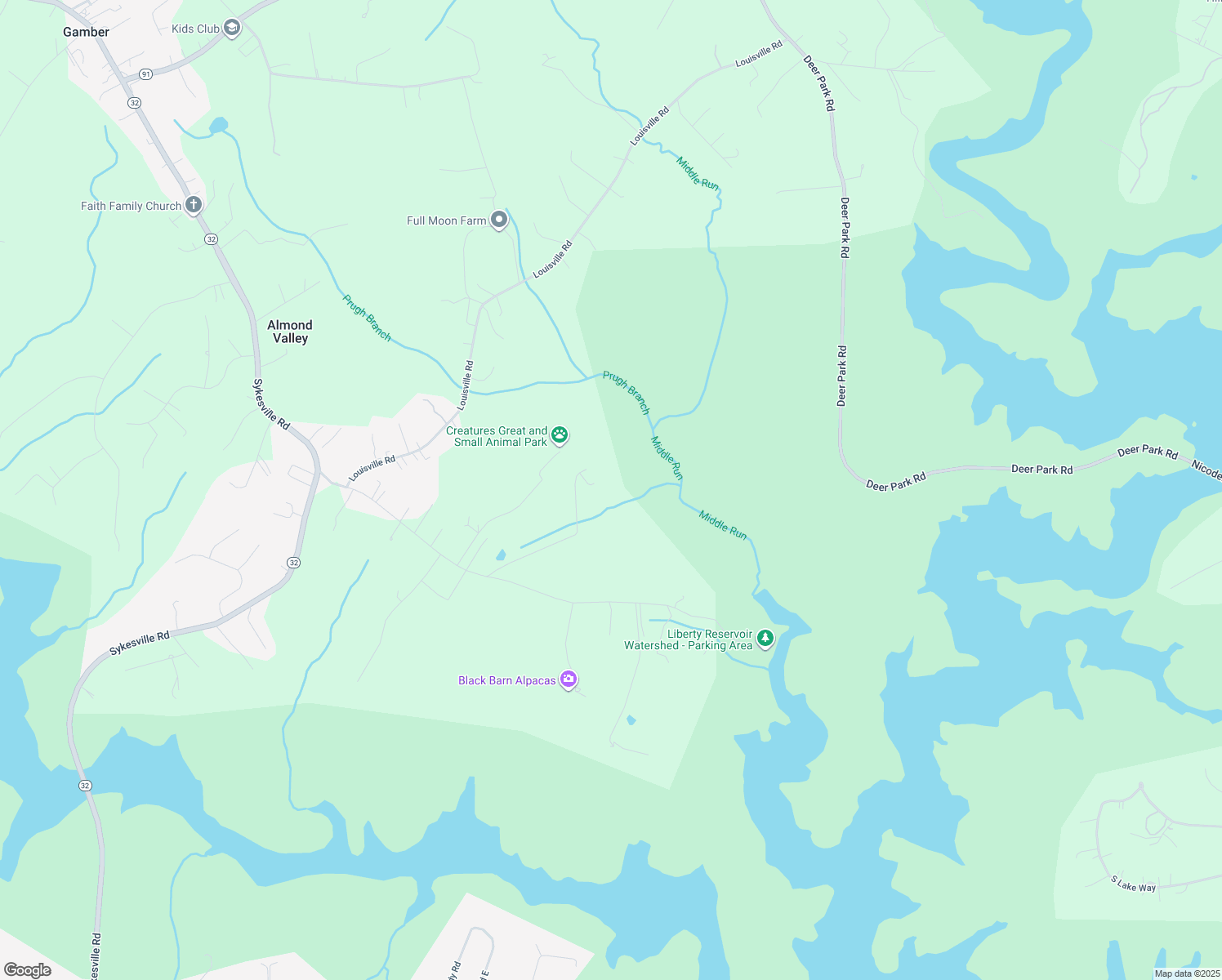 map of restaurants, bars, coffee shops, grocery stores, and more near 2242 Bollinger Mill Road in Finksburg