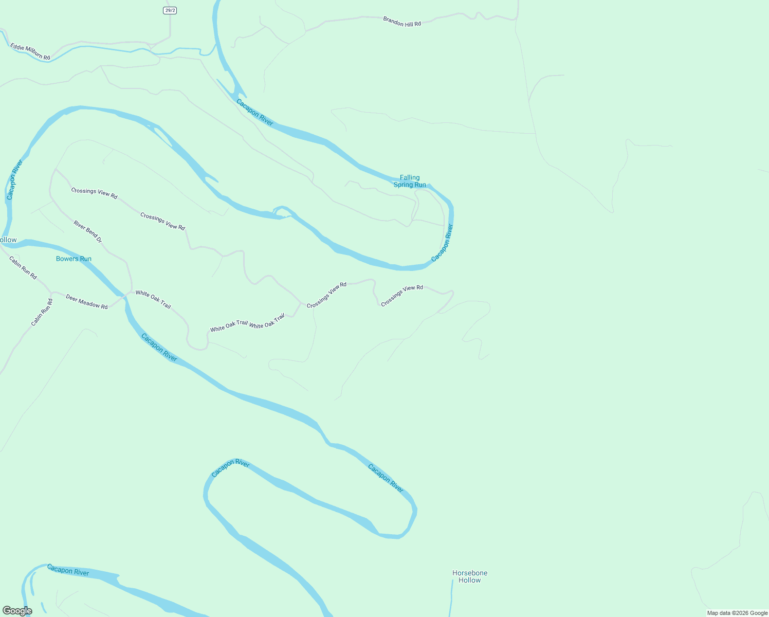 map of restaurants, bars, coffee shops, grocery stores, and more near 1944 Crossings View Road in Paw Paw