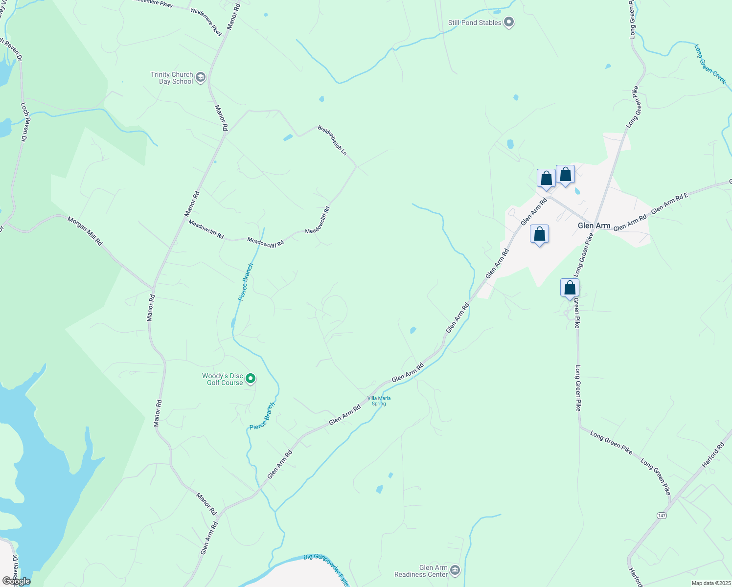 map of restaurants, bars, coffee shops, grocery stores, and more near in Glen Arm