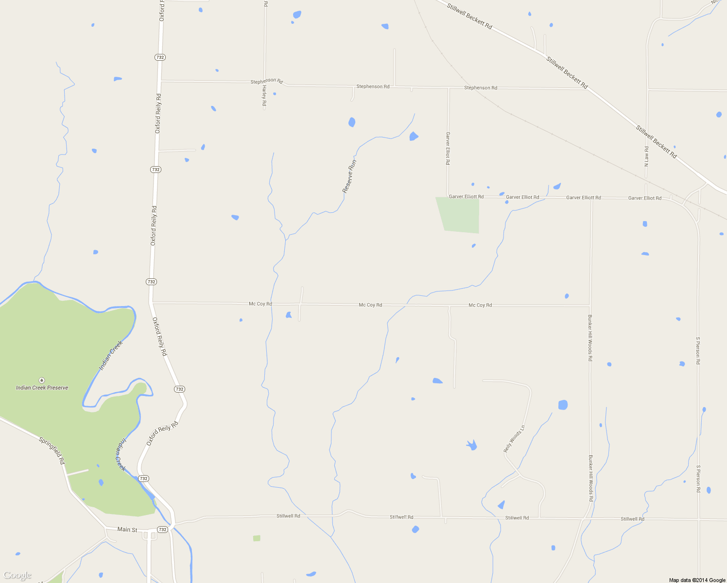 map of restaurants, bars, coffee shops, grocery stores, and more near 5610 Mccoy Road in Oxford