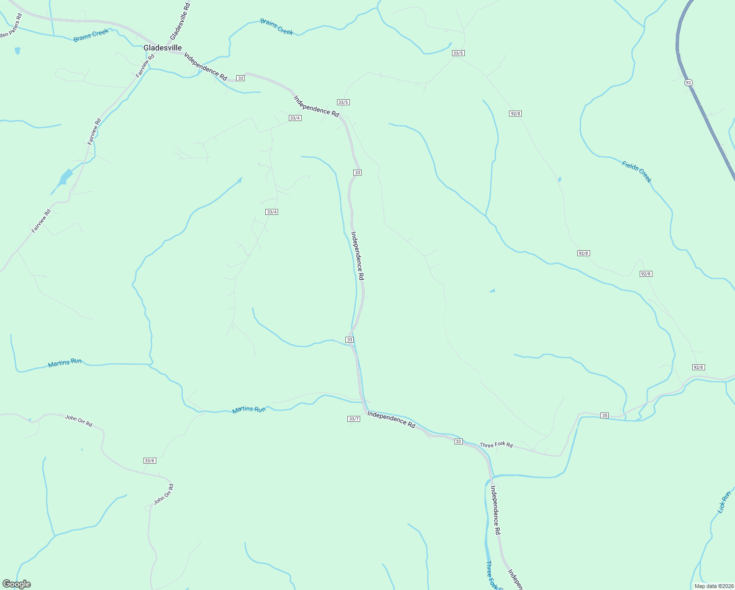 map of restaurants, bars, coffee shops, grocery stores, and more near 5452 Independence Road in Independence