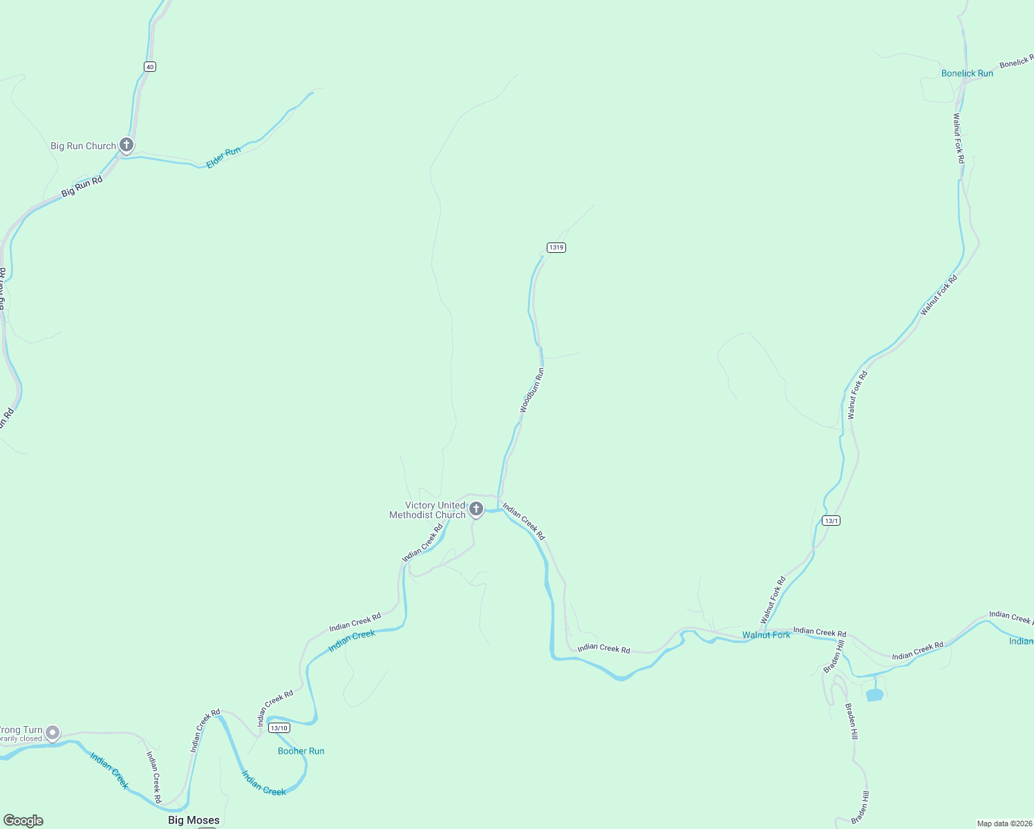 map of restaurants, bars, coffee shops, grocery stores, and more near 297 Woodburn Run in Alma