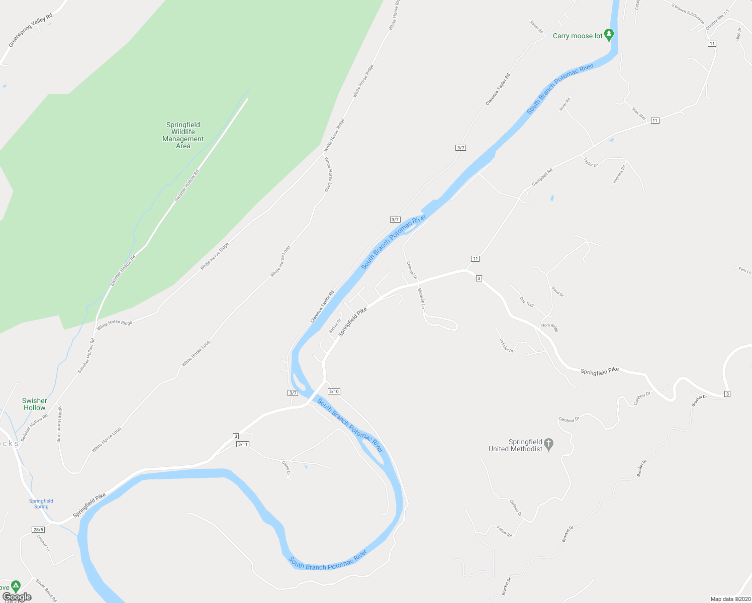 map of restaurants, bars, coffee shops, grocery stores, and more near 3215 Springfield Pike in Springfield