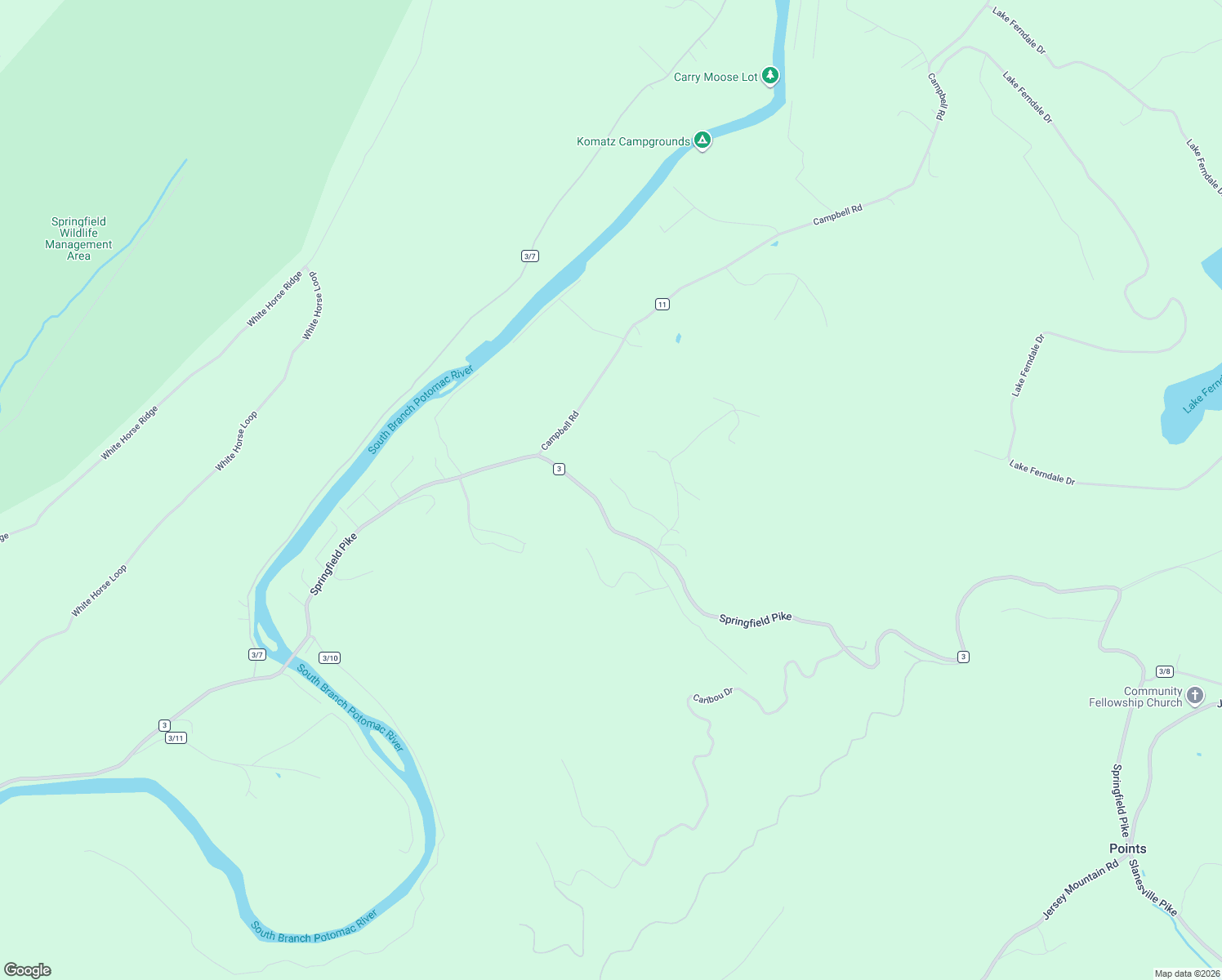 map of restaurants, bars, coffee shops, grocery stores, and more near 187 Doe Trail in Springfield