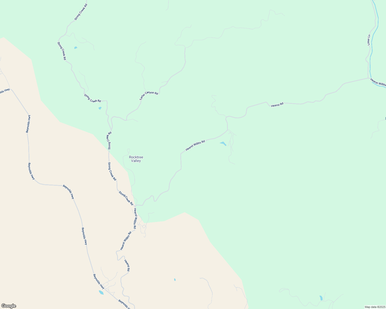 map of restaurants, bars, coffee shops, grocery stores, and more near 5721 Hearst Road in Willits