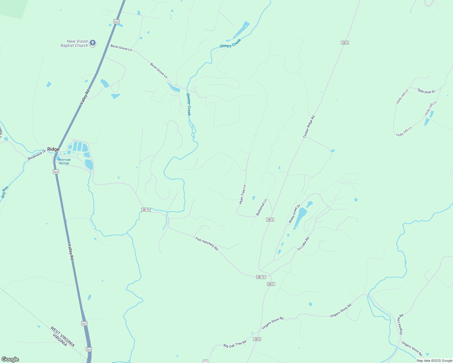 map of restaurants, bars, coffee shops, grocery stores, and more near 141 Maple Lane in Berkeley Springs