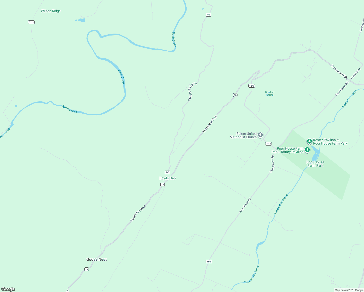 map of restaurants, bars, coffee shops, grocery stores, and more near 234 Swinging Bridge Road in Martinsburg