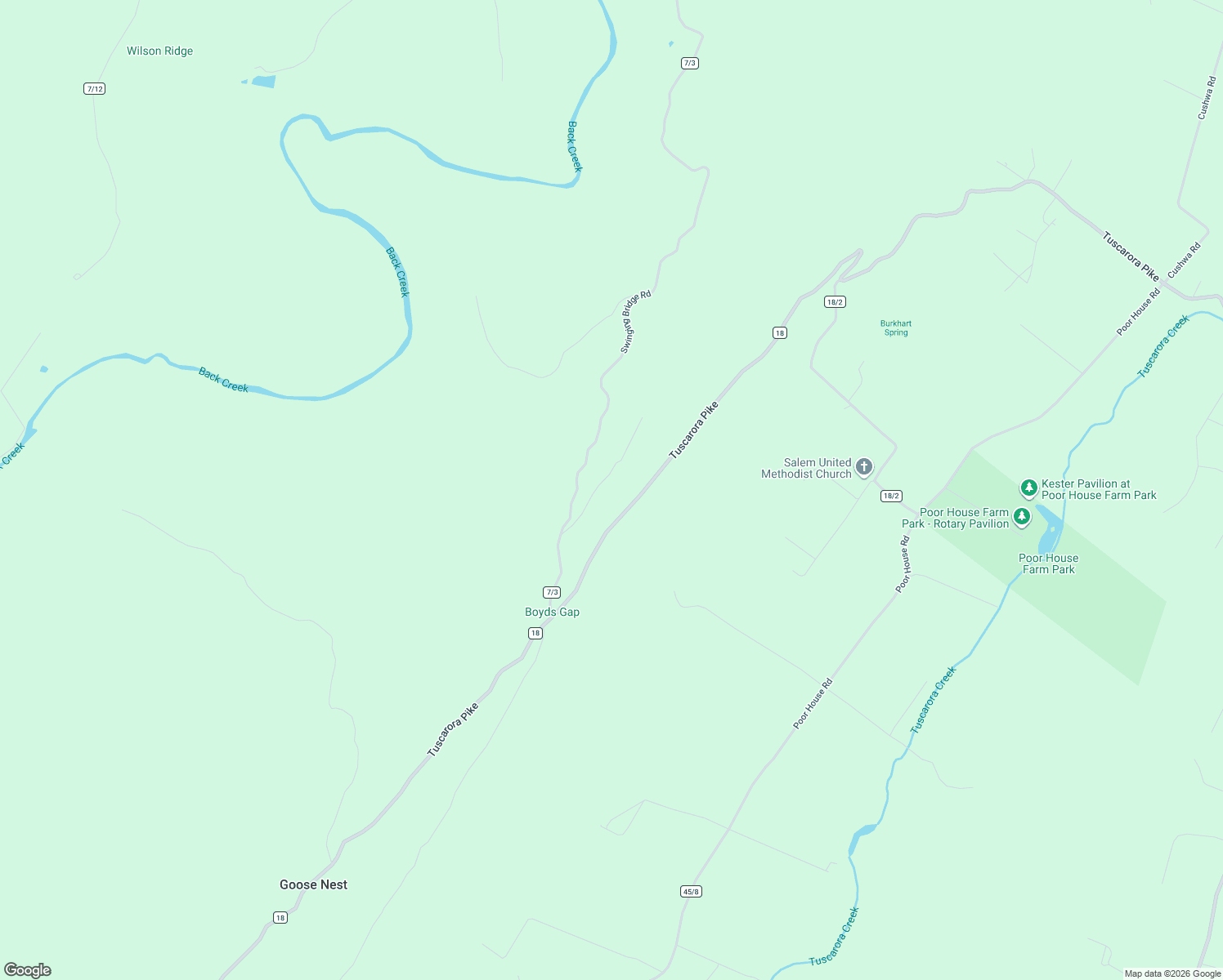 map of restaurants, bars, coffee shops, grocery stores, and more near 234 Swinging Bridge Road in Martinsburg