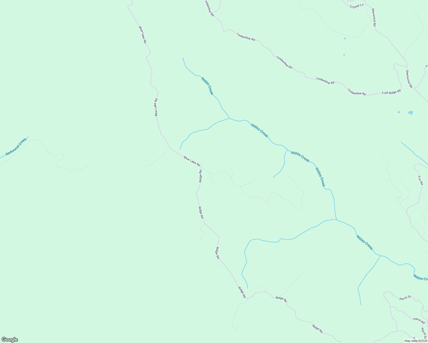 map of restaurants, bars, coffee shops, grocery stores, and more near 4920 Blue Lake Road in Willits