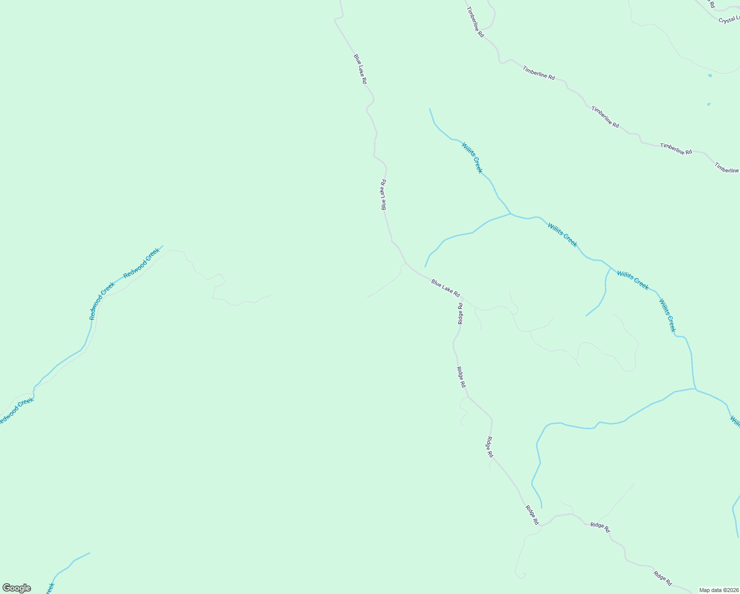 map of restaurants, bars, coffee shops, grocery stores, and more near 5675 Blue Lake Road in Willits