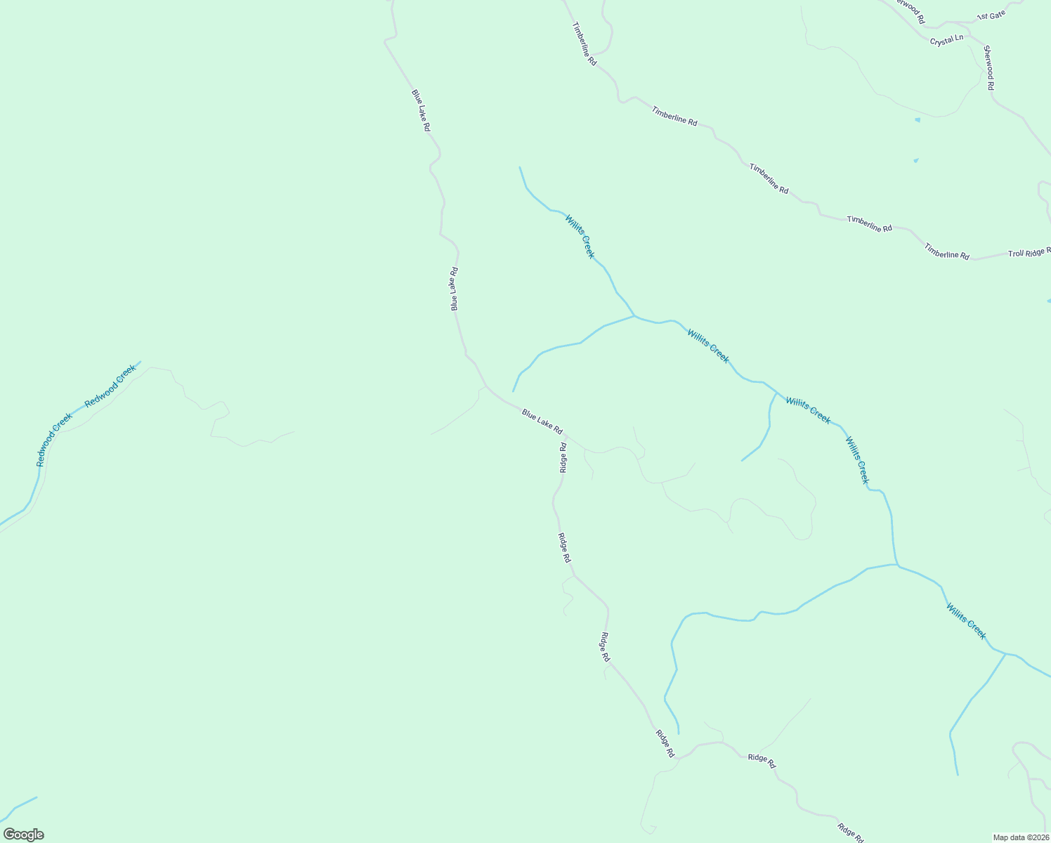 map of restaurants, bars, coffee shops, grocery stores, and more near 5181 Blue Lake Road in Willits