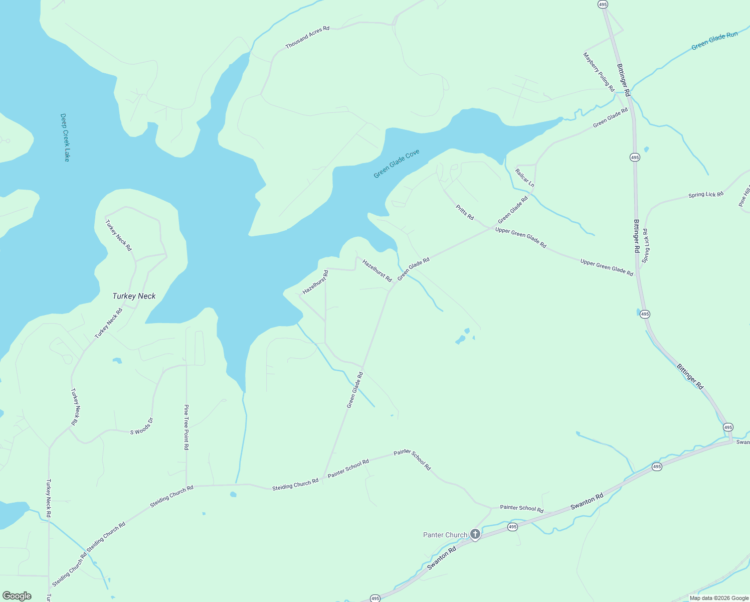 map of restaurants, bars, coffee shops, grocery stores, and more near 845 Green Glade Road in Swanton