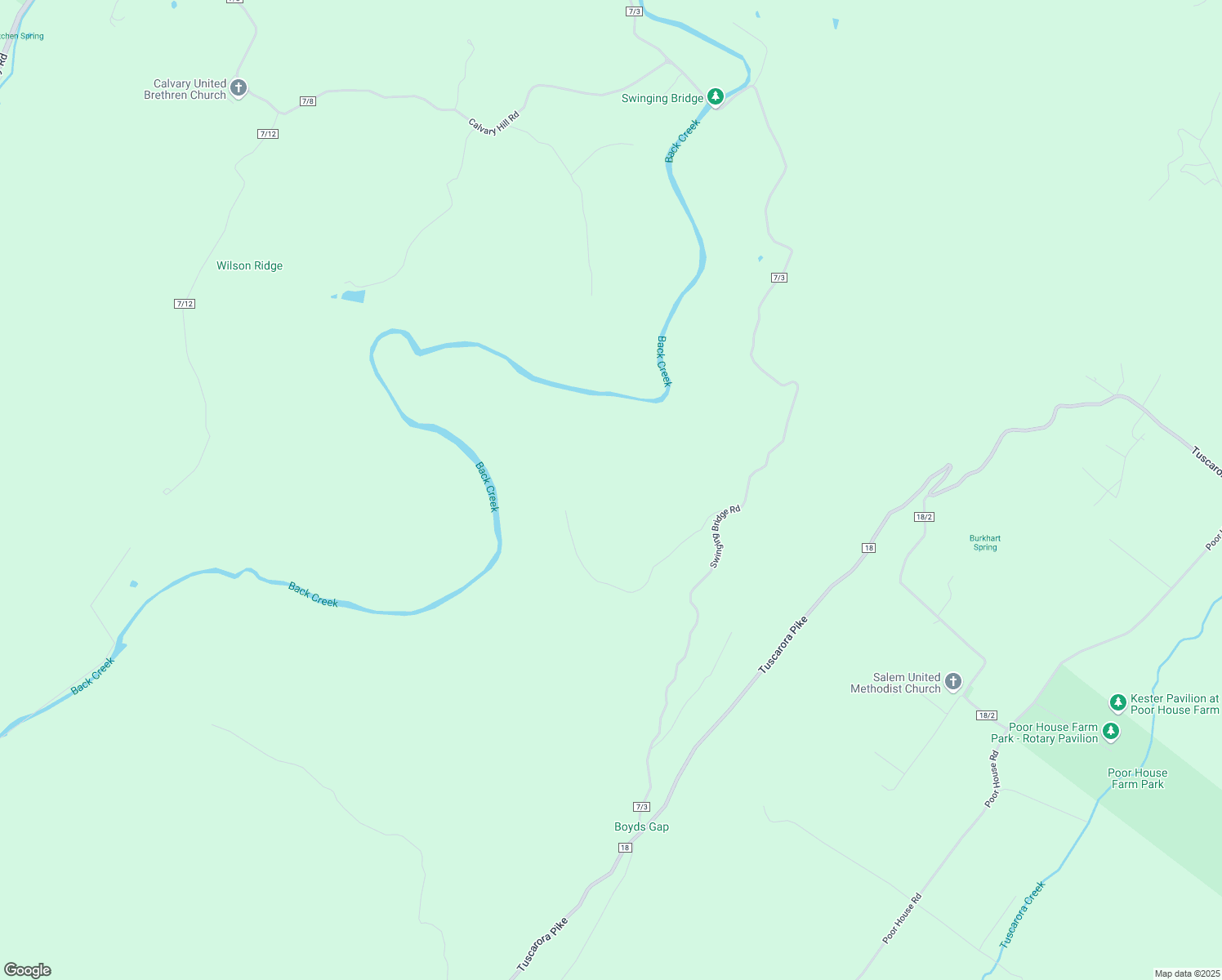 map of restaurants, bars, coffee shops, grocery stores, and more near 645 Gobbler Road in Martinsburg