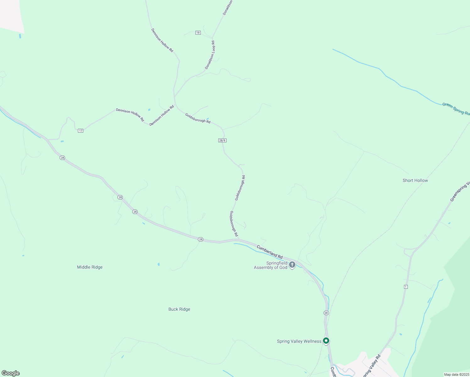 map of restaurants, bars, coffee shops, grocery stores, and more near 355 Goldsborough Road in Springfield