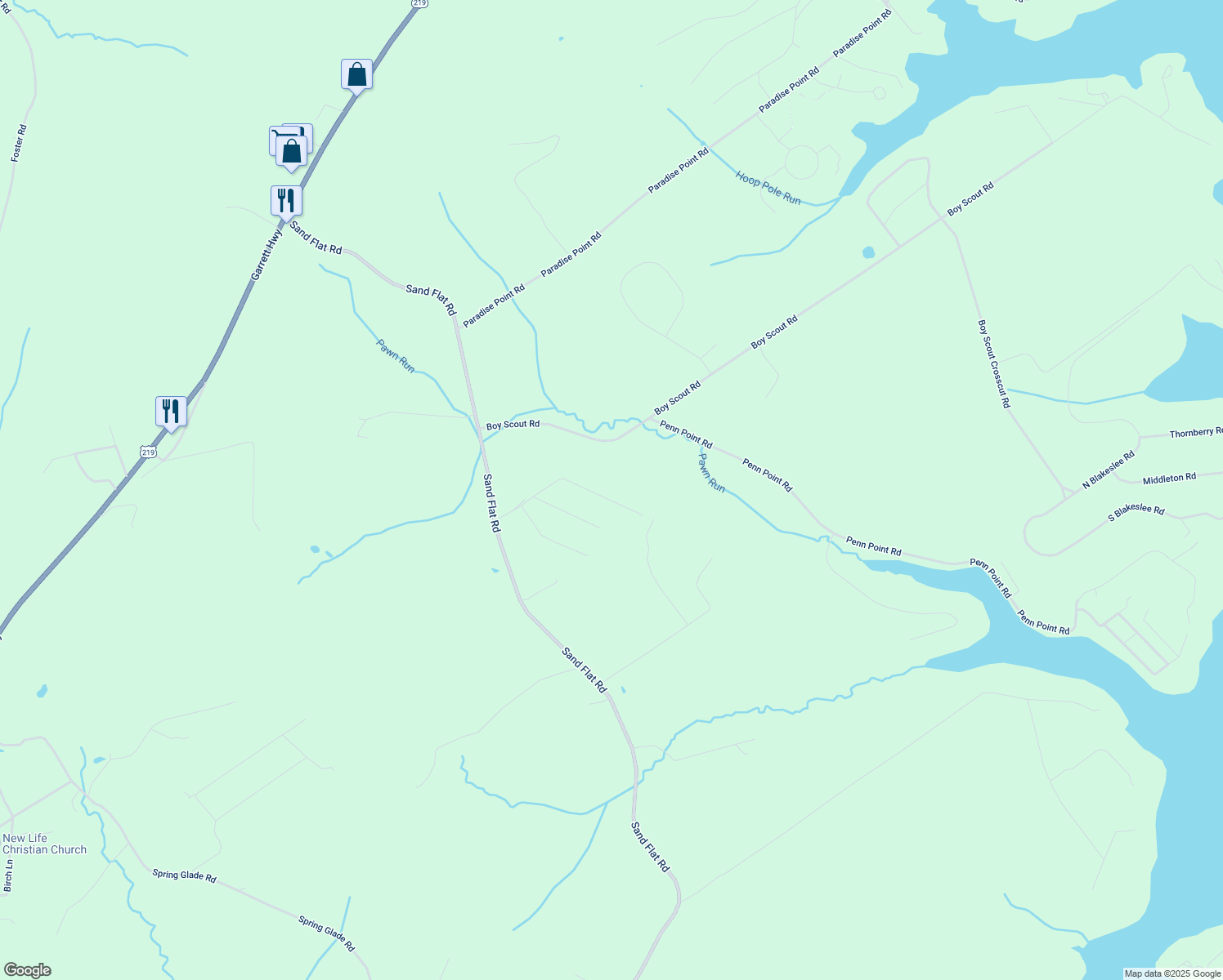 map of restaurants, bars, coffee shops, grocery stores, and more near 321 Longview Lane in Oakland