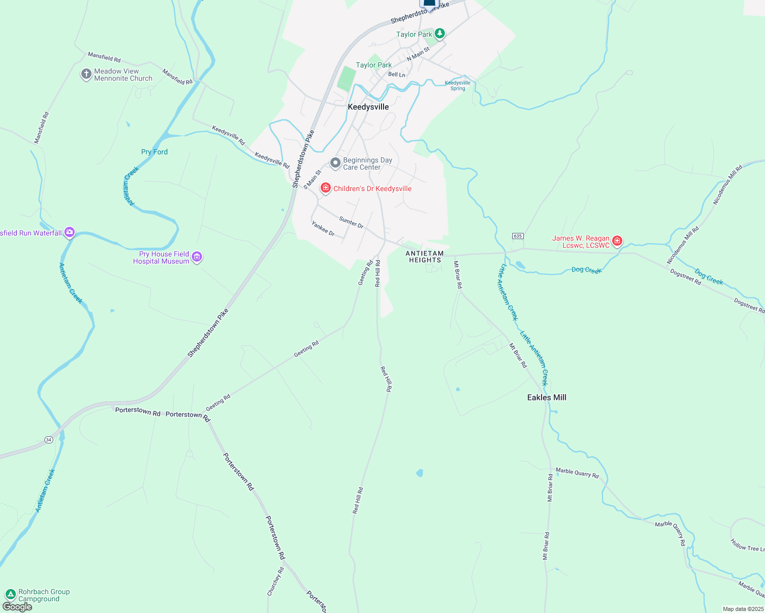 5743 Red Hill Road, Keedysville MD Walk Score