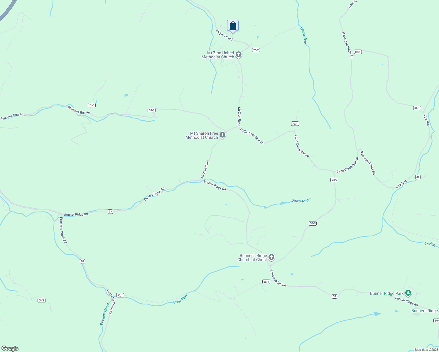 map of restaurants, bars, coffee shops, grocery stores, and more near 1201 Mount Zion Road in Fairmont