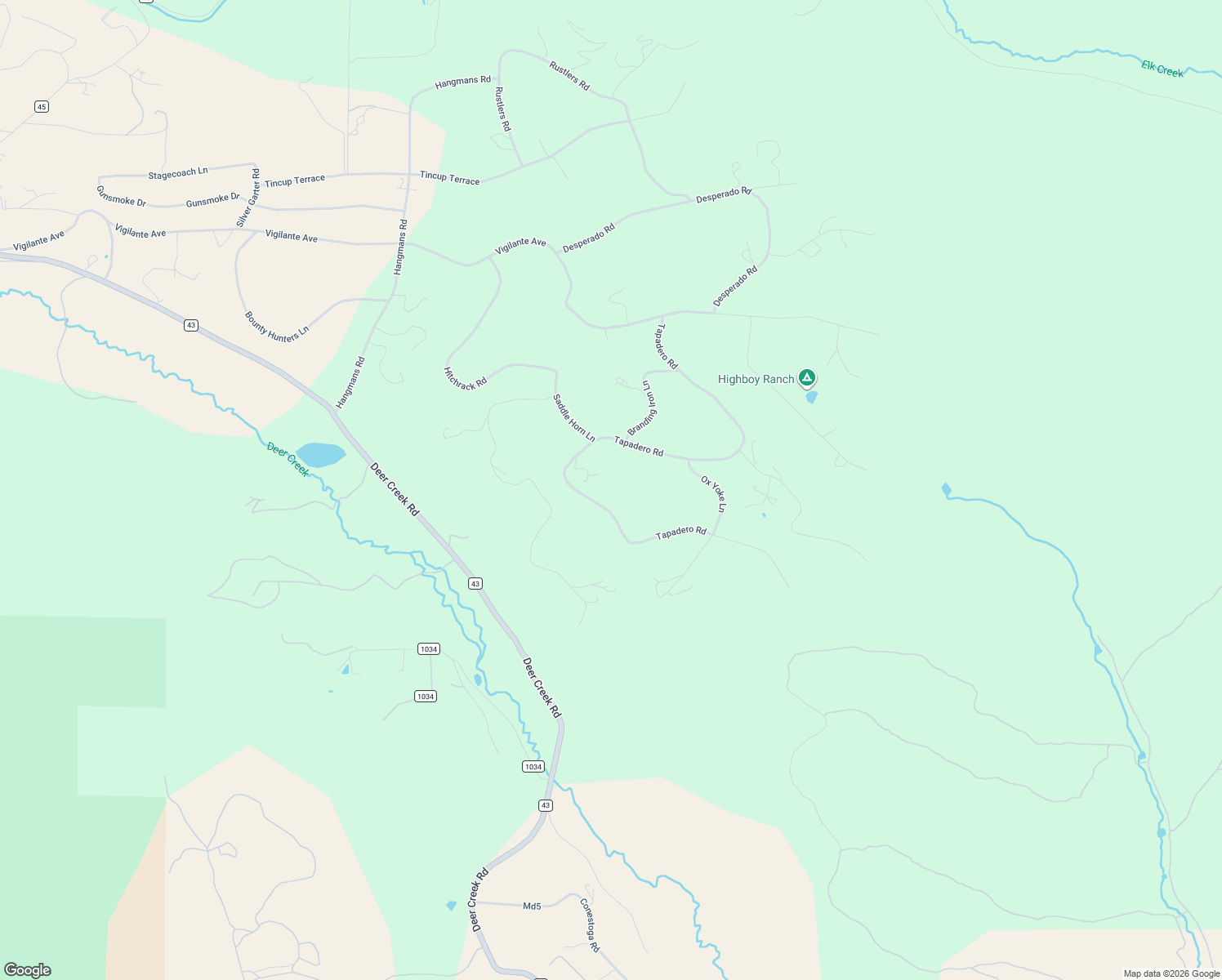 map of restaurants, bars, coffee shops, grocery stores, and more near 1146 Tapadero Road in Bailey