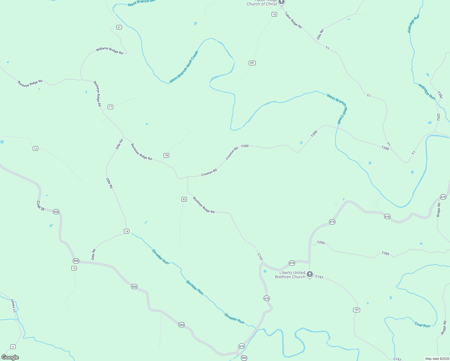 map of restaurants, bars, coffee shops, grocery stores, and more near in Chesterhill