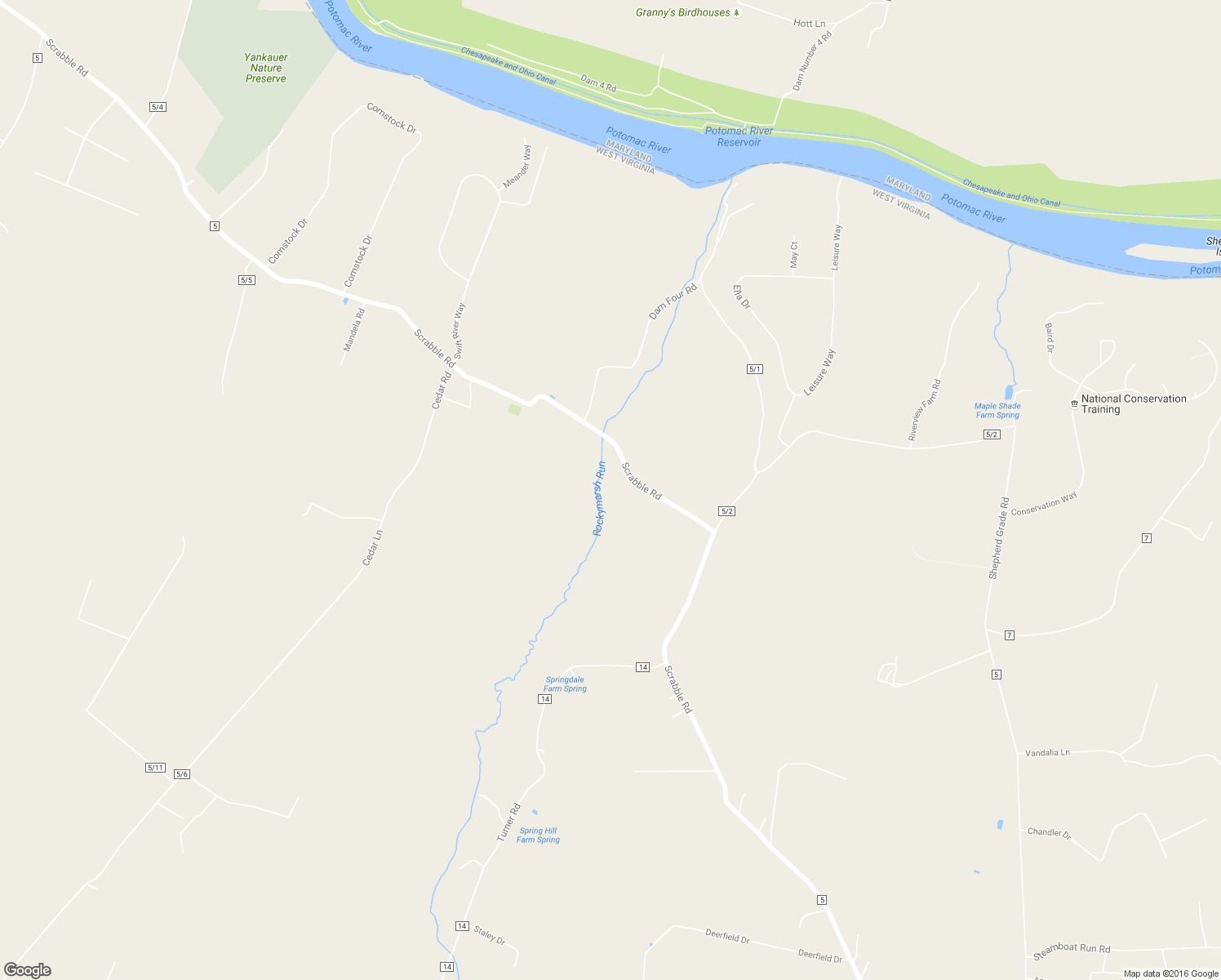 map of restaurants, bars, coffee shops, grocery stores, and more near 4992 Scrabble Road in Shepherdstown
