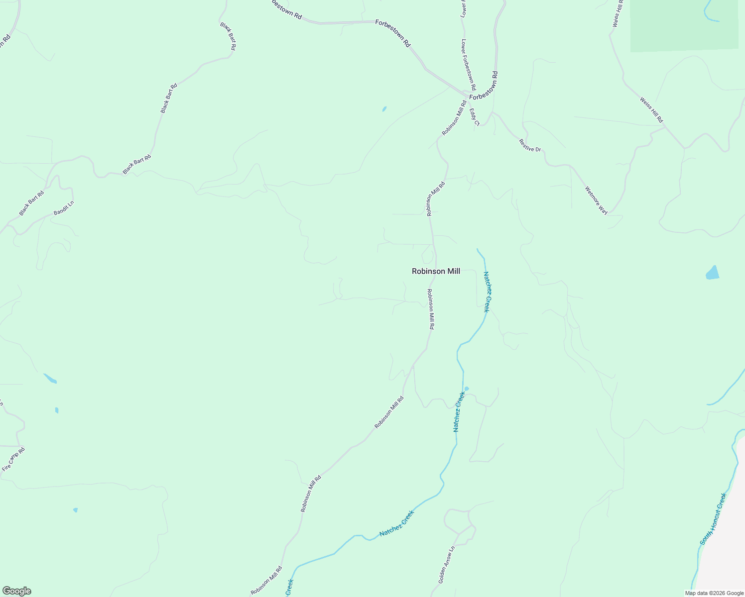 map of restaurants, bars, coffee shops, grocery stores, and more near 129 Black Tail Road in Oroville