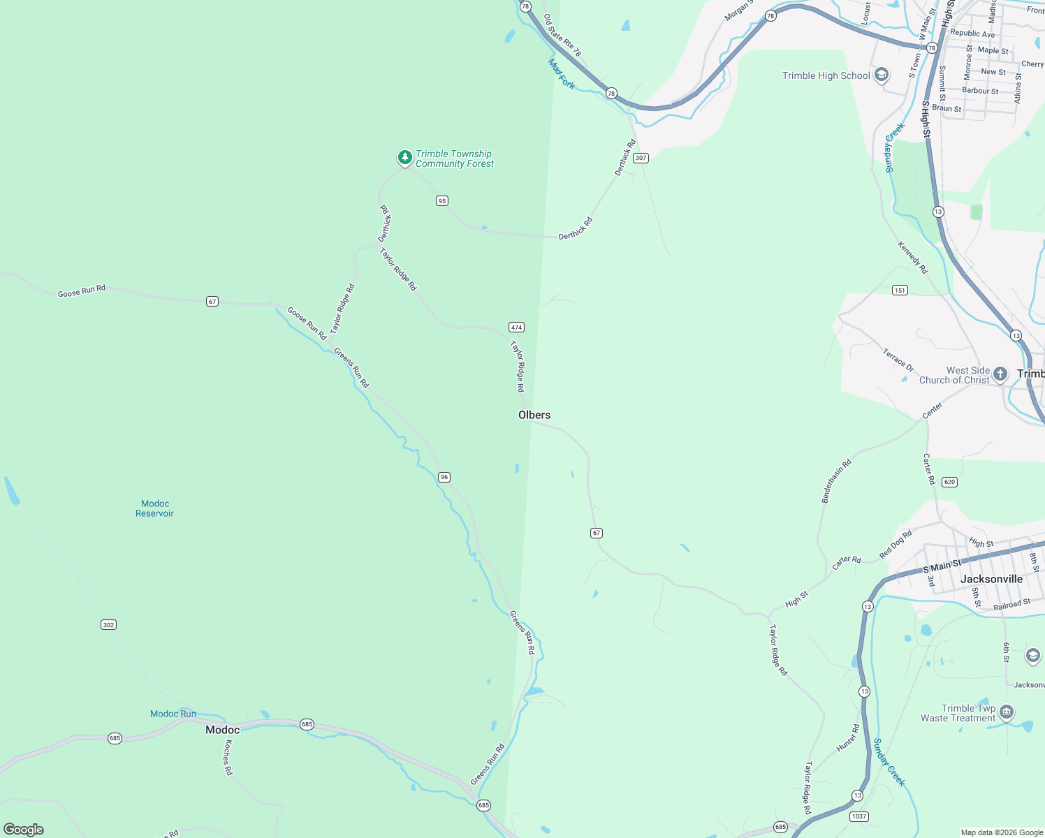 map of restaurants, bars, coffee shops, grocery stores, and more near 19291 Taylor Ridge Road in Glouster