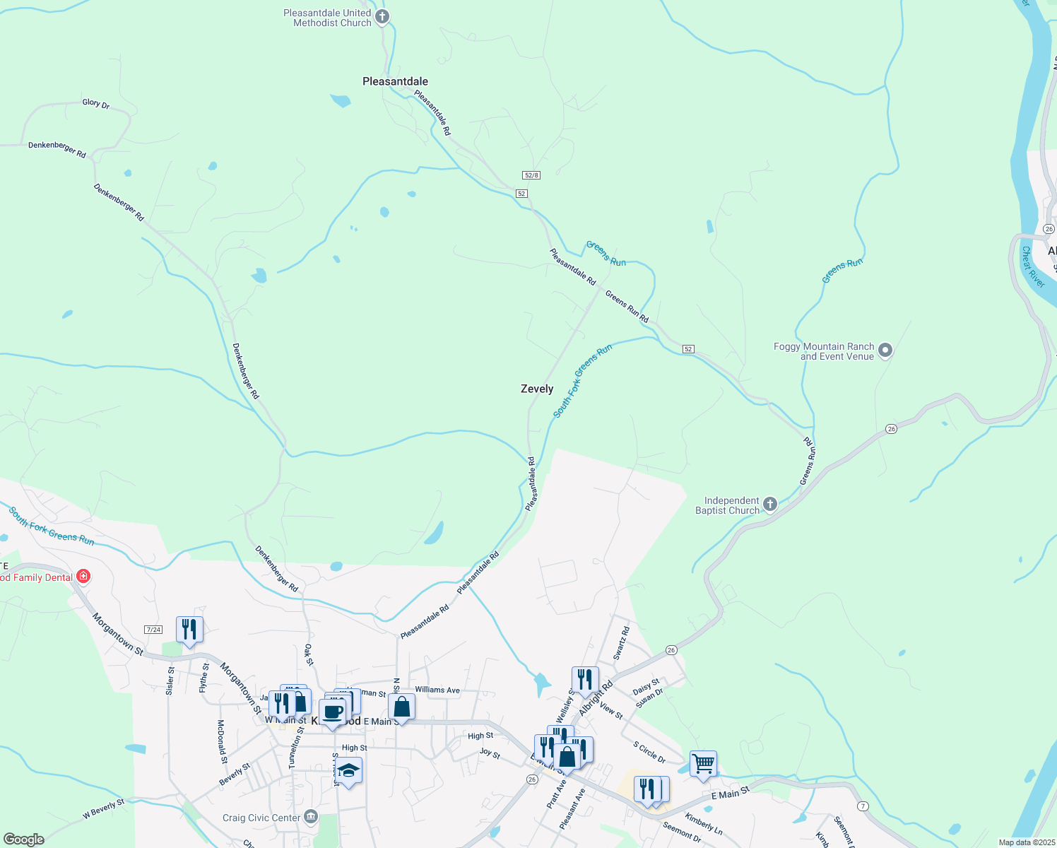 map of restaurants, bars, coffee shops, grocery stores, and more near 530 Pleasantdale Rd in Kingwood