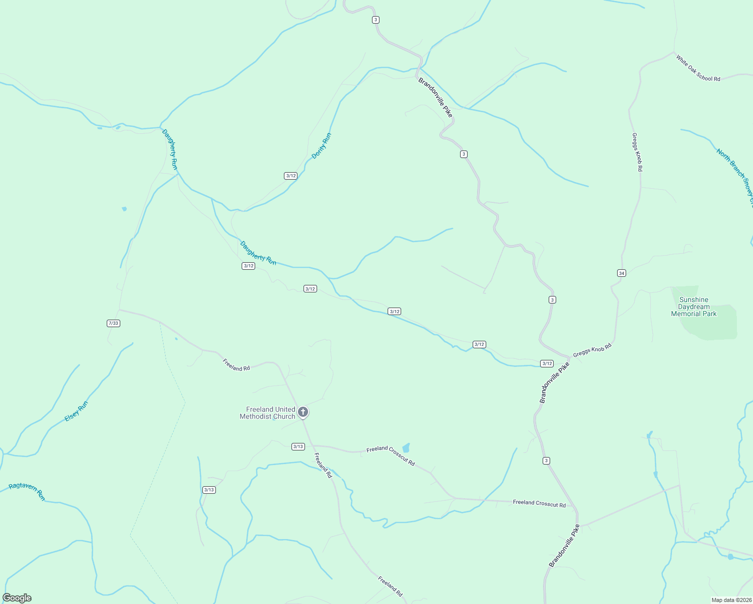 map of restaurants, bars, coffee shops, grocery stores, and more near Crane School West End in Preston County