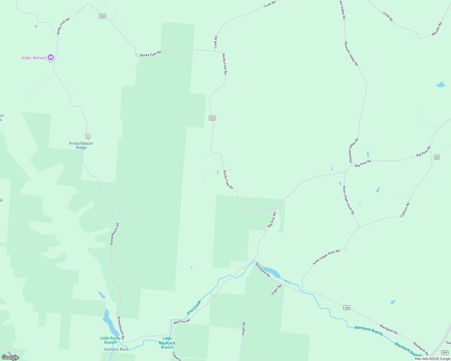 map of restaurants, bars, coffee shops, grocery stores, and more near 16863 Rocky Fork Road in Logan