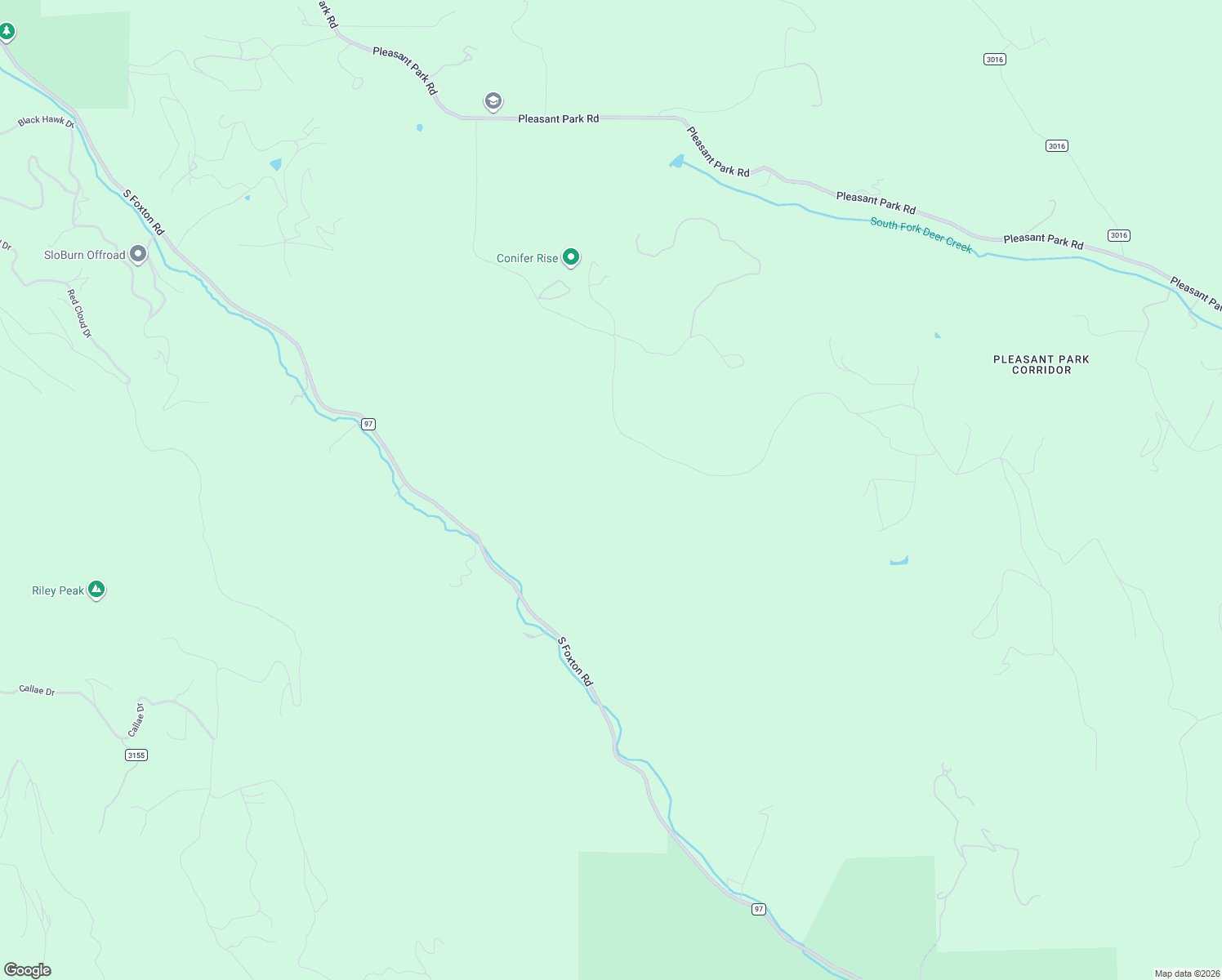 map of restaurants, bars, coffee shops, grocery stores, and more near 12351 South Ridge Road in Jefferson County