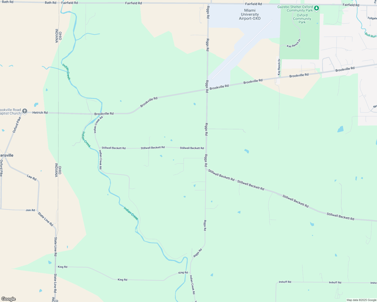 map of restaurants, bars, coffee shops, grocery stores, and more near 7287 Stillwell Beckett Rd in Oxford