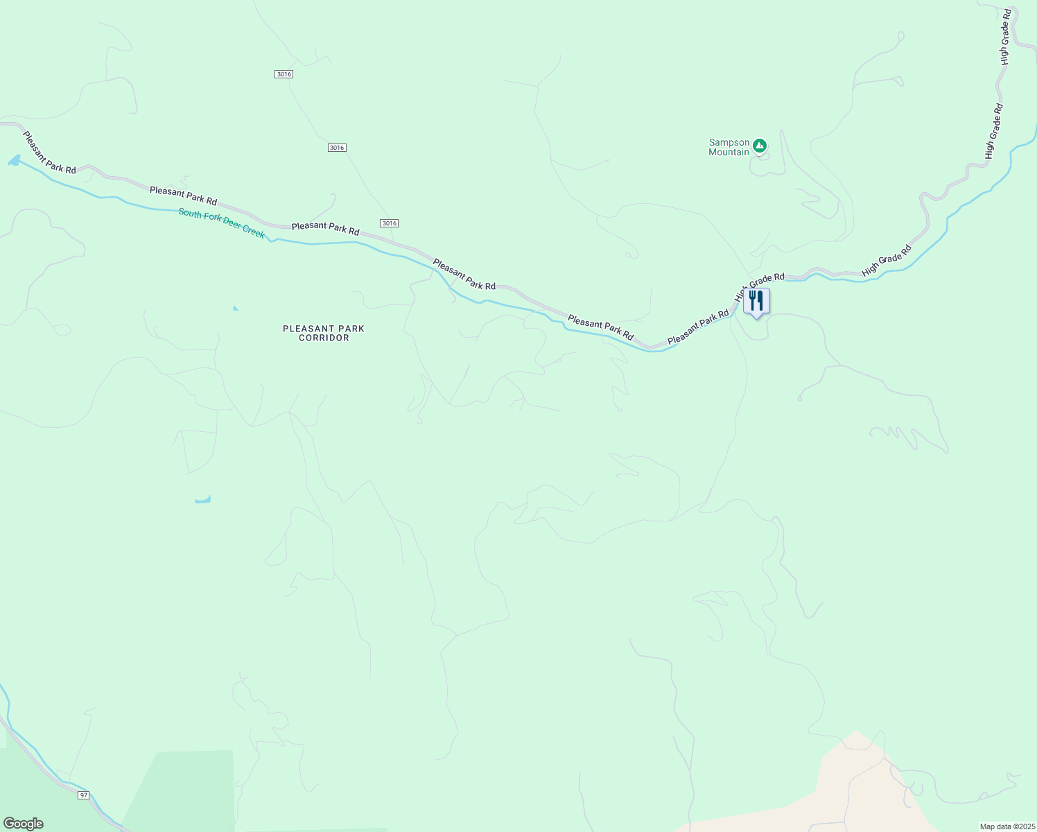 map of restaurants, bars, coffee shops, grocery stores, and more near 19162 Copper Spur in Conifer