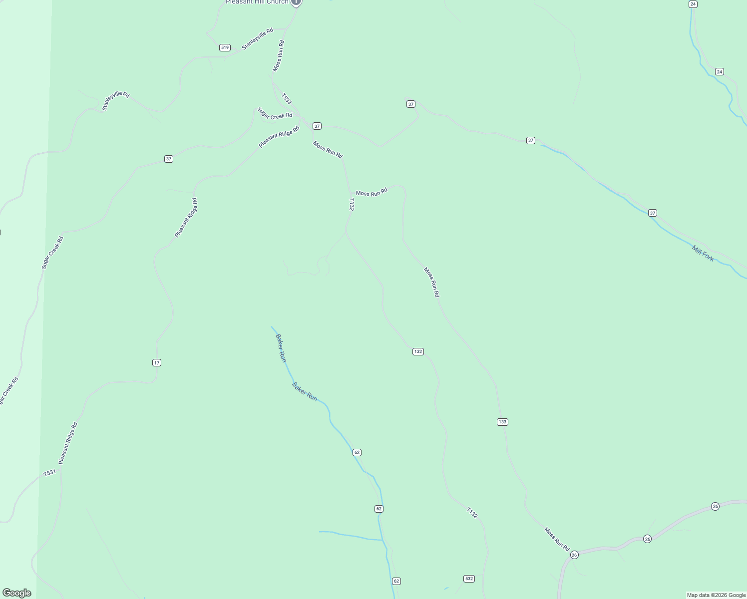 map of restaurants, bars, coffee shops, grocery stores, and more near T-132 D A V Road in Whipple