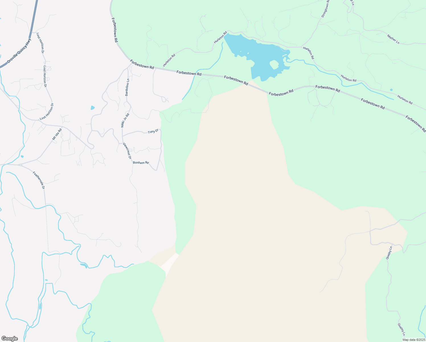 map of restaurants, bars, coffee shops, grocery stores, and more near Lakeland Boulevard in Oroville