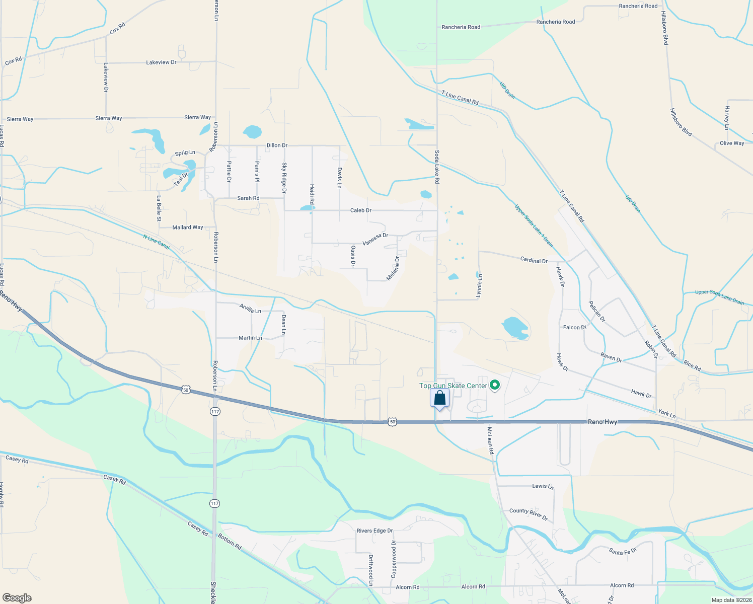 map of restaurants, bars, coffee shops, grocery stores, and more near 5424 Desert Hills Loop in Fallon
