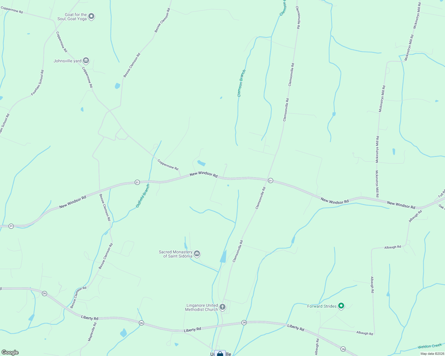 map of restaurants, bars, coffee shops, grocery stores, and more near 13696 New Windsor Road in Union Bridge