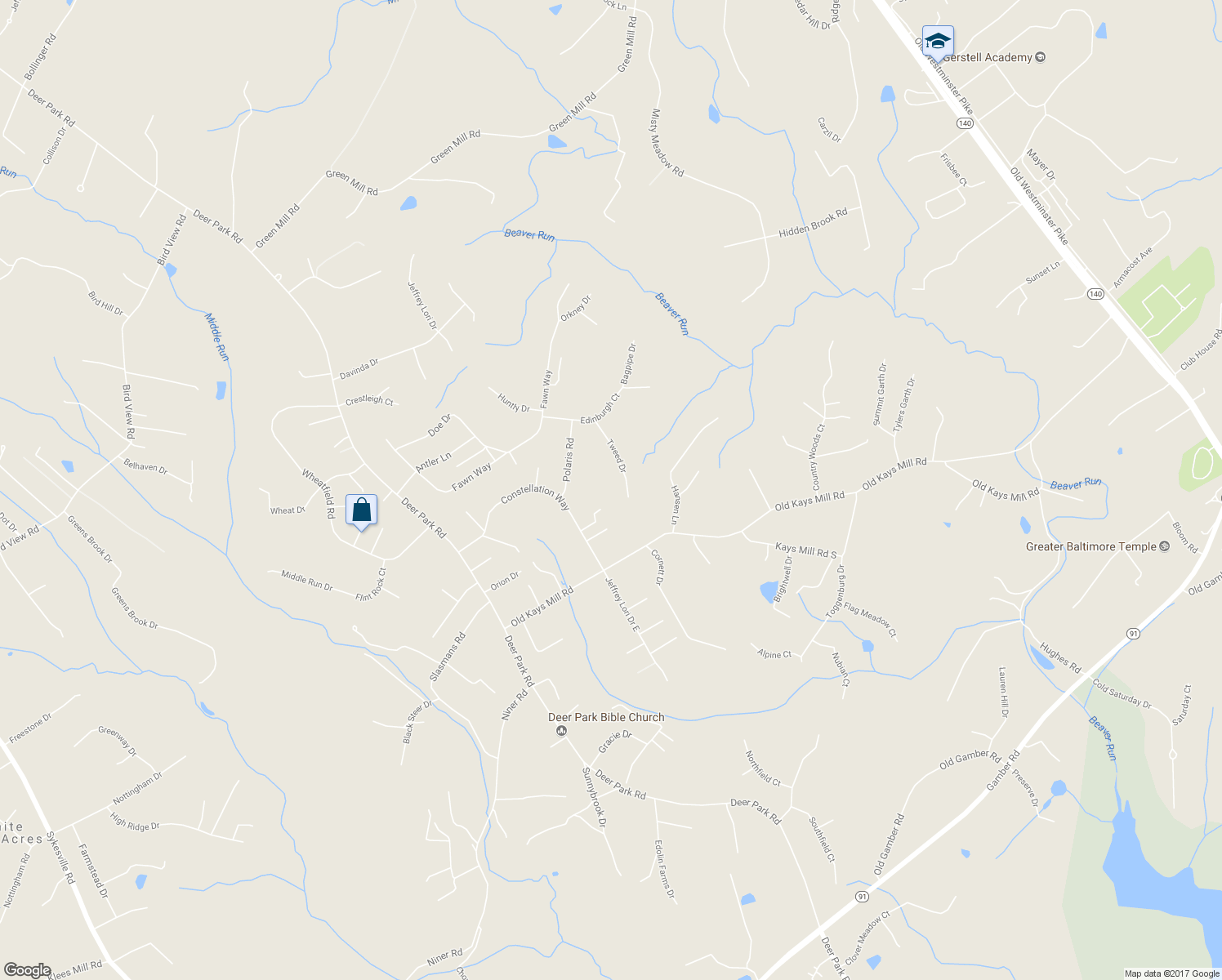 map of restaurants, bars, coffee shops, grocery stores, and more near 2906 Tweed Drive in Finksburg
