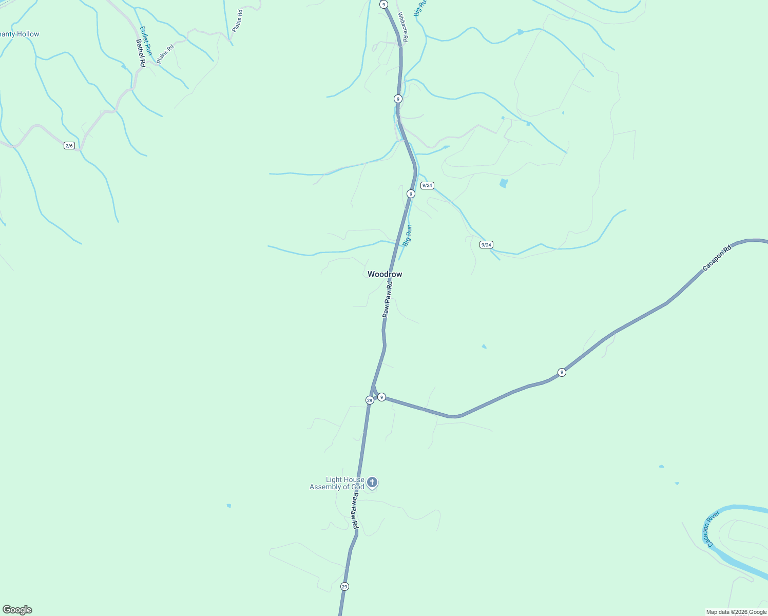 map of restaurants, bars, coffee shops, grocery stores, and more near 3500 Paw Paw Road in Paw Paw