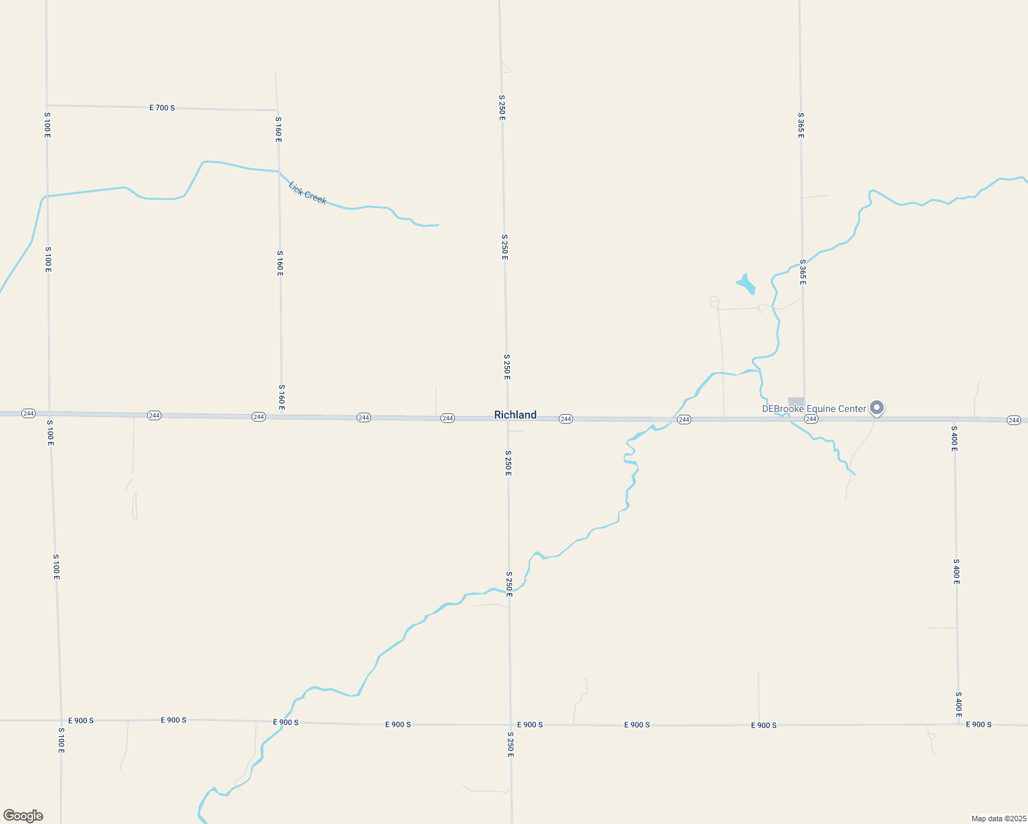 map of restaurants, bars, coffee shops, grocery stores, and more near 2504 Indiana 244 in Rushville
