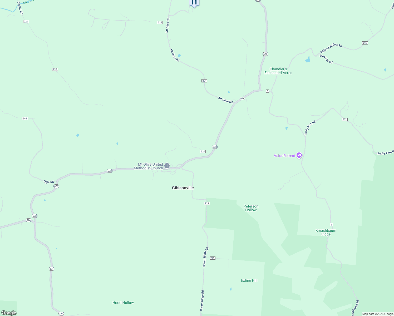 map of restaurants, bars, coffee shops, grocery stores, and more near 16131 Ohio 678 in Rockbridge