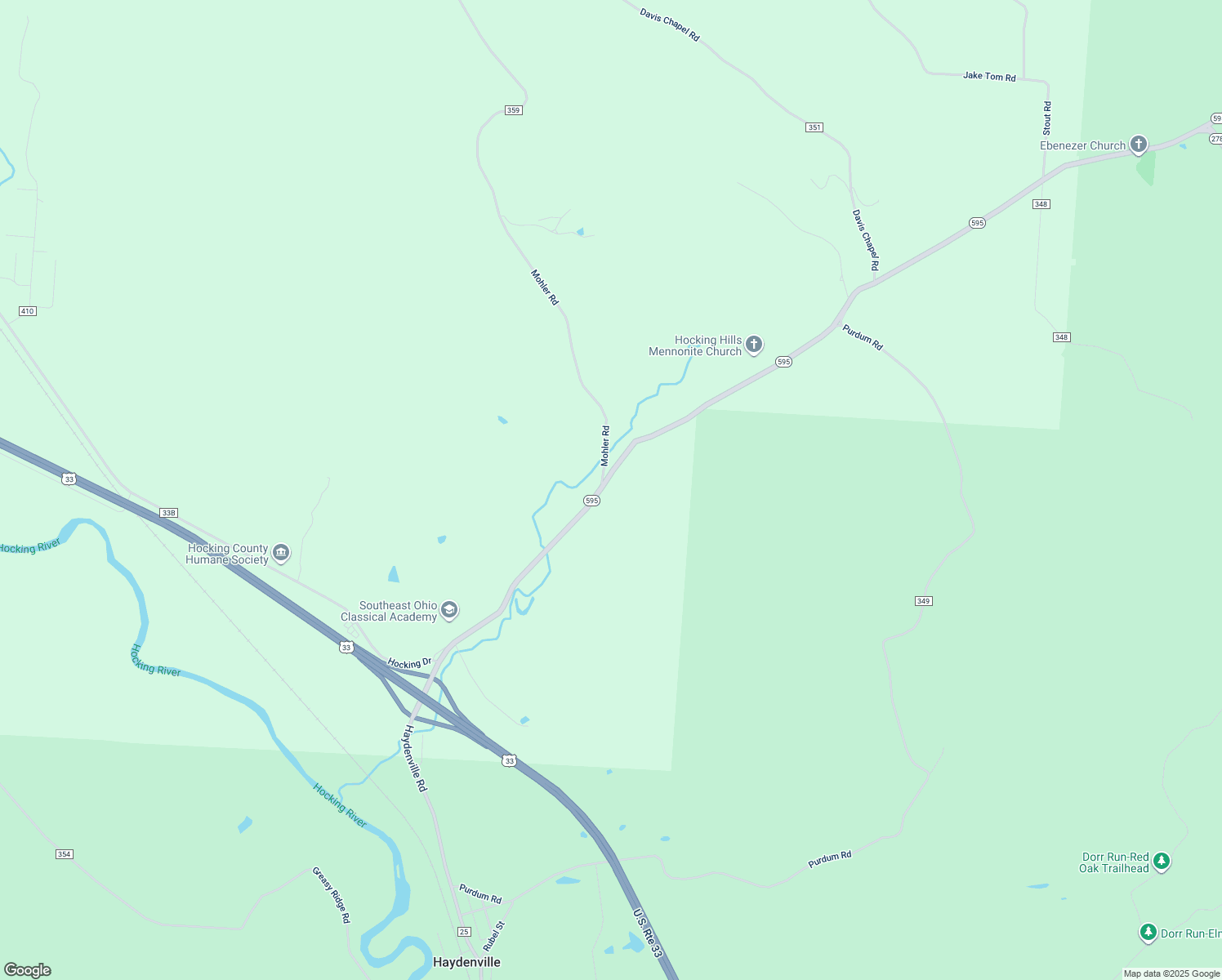 map of restaurants, bars, coffee shops, grocery stores, and more near 14806-15192 Highway 595 in Logan