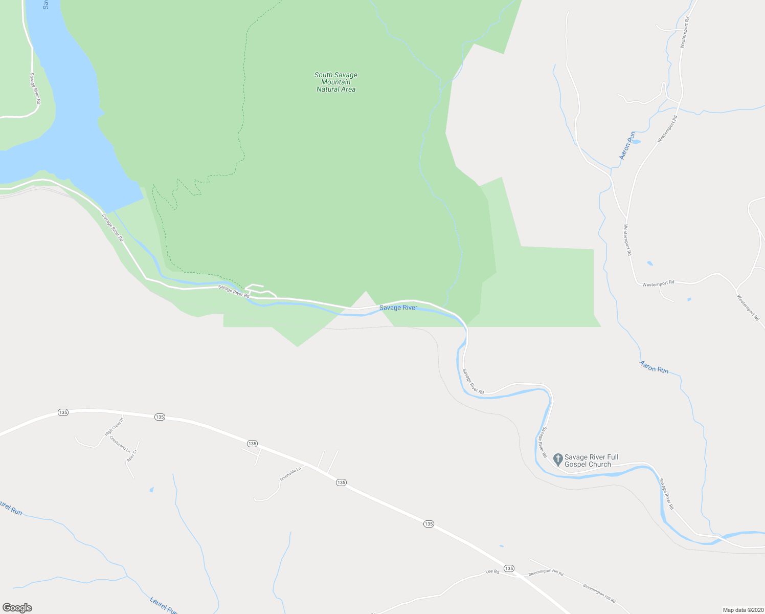 map of restaurants, bars, coffee shops, grocery stores, and more near 2675 Savage River Road in Swanton