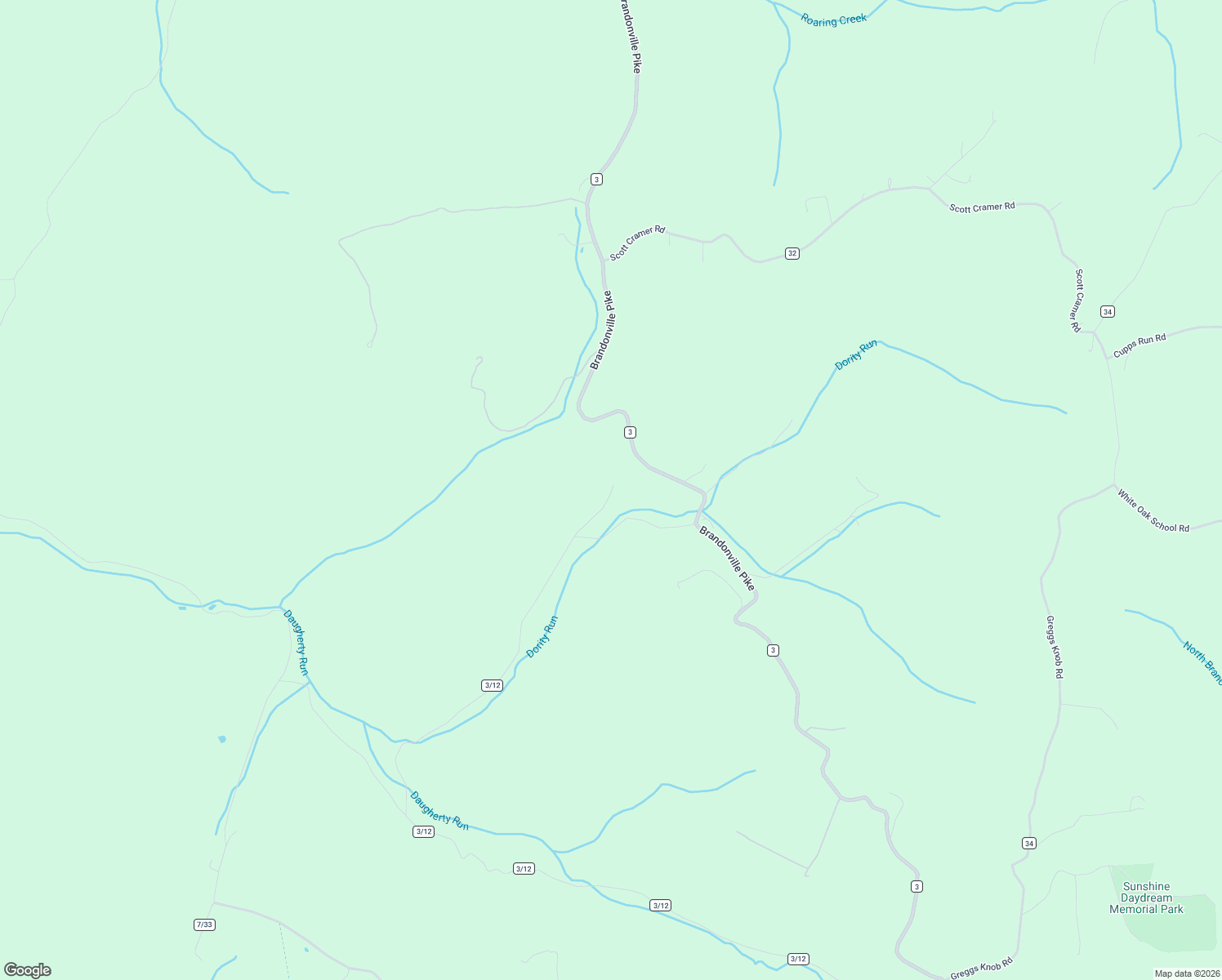 map of restaurants, bars, coffee shops, grocery stores, and more near 933 Possum Hollow Road in Terra Alta