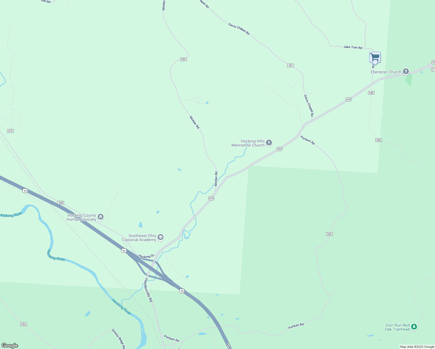 map of restaurants, bars, coffee shops, grocery stores, and more near 15086 Mohler Road in Logan