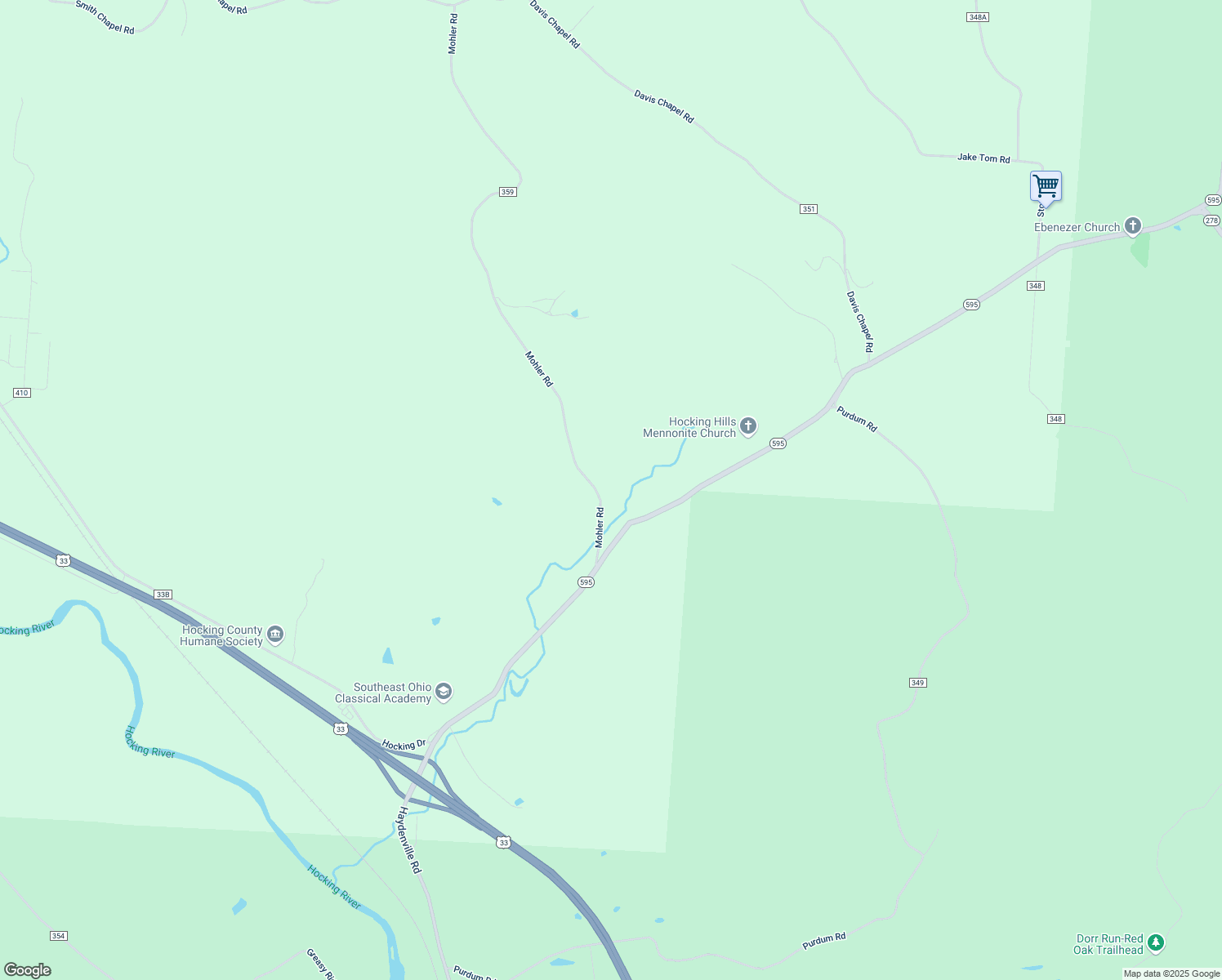 map of restaurants, bars, coffee shops, grocery stores, and more near 15086 Mohler Road in Logan