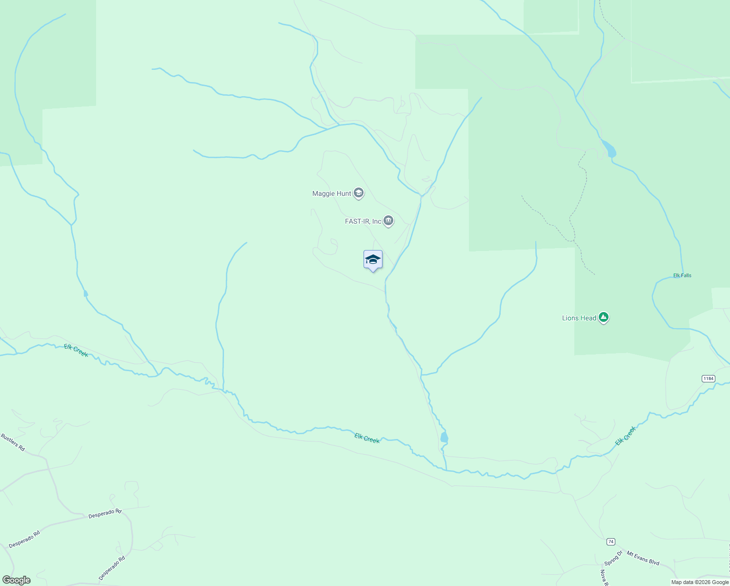 map of restaurants, bars, coffee shops, grocery stores, and more near 99 Road D in Pine