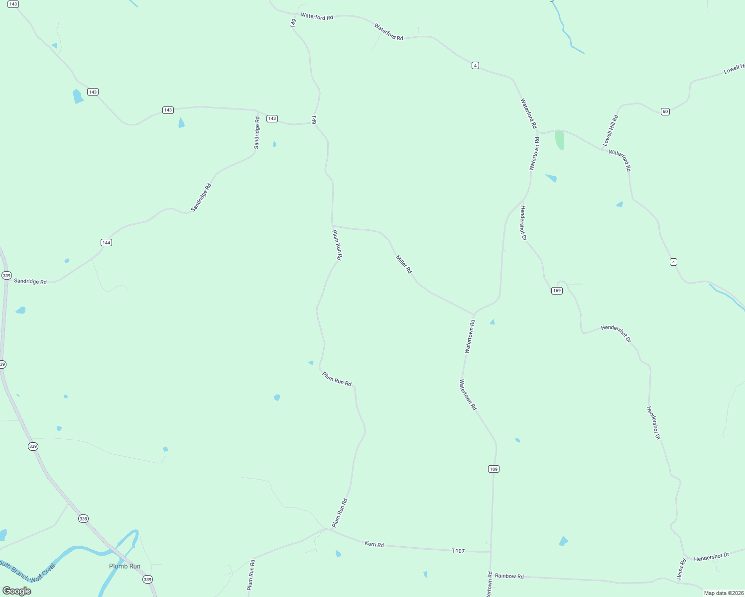 map of restaurants, bars, coffee shops, grocery stores, and more near 301 Miller Road in Waterford